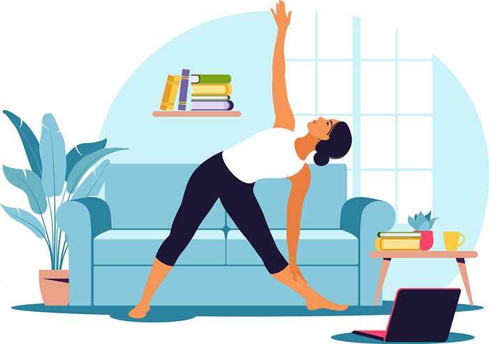Online yoga training